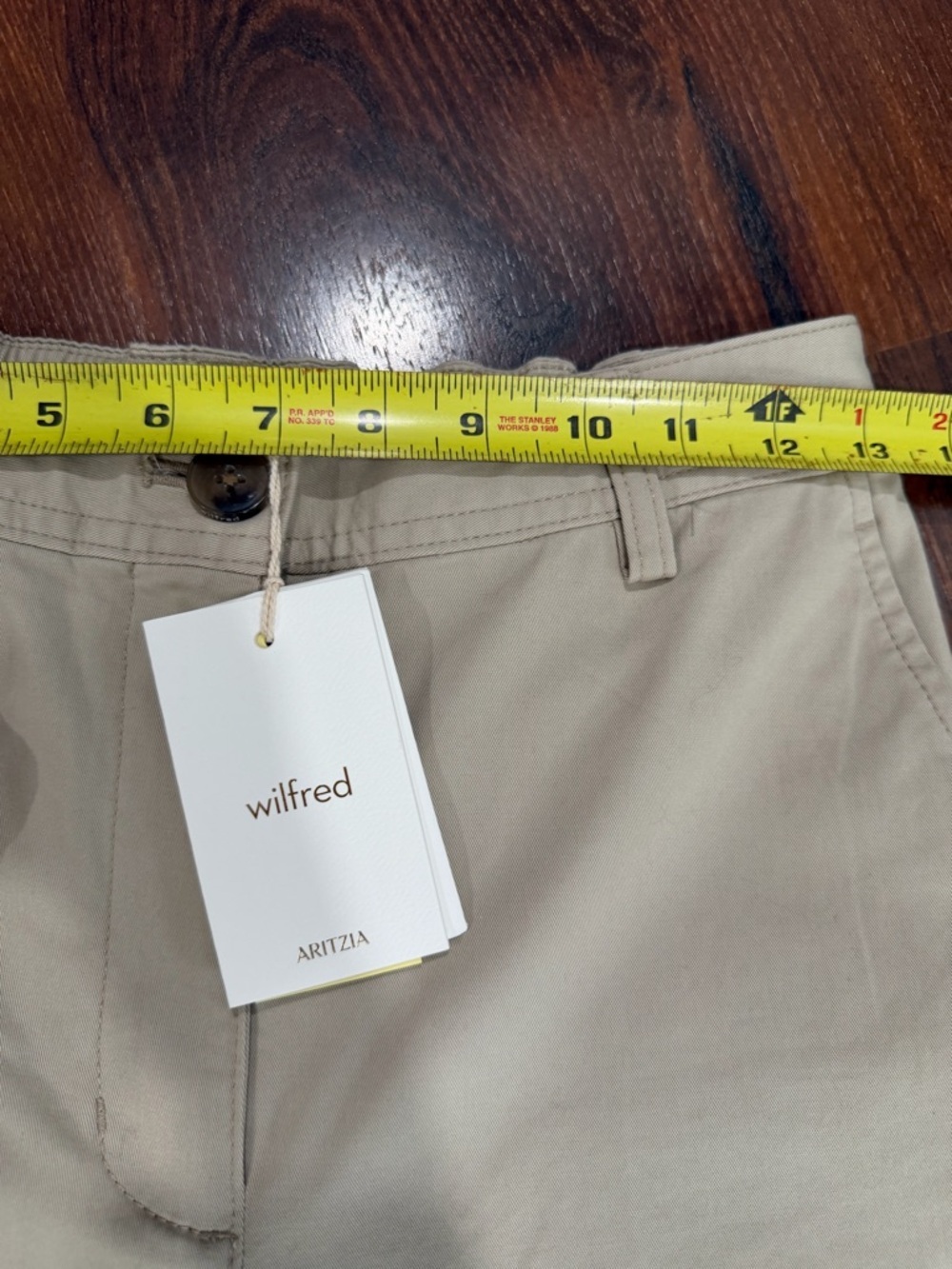 NWT Aritzia Wilfred Free Ascendant Pants Light Birch Cream Women Sz 2 Wide Leg - Picture 5 of 14